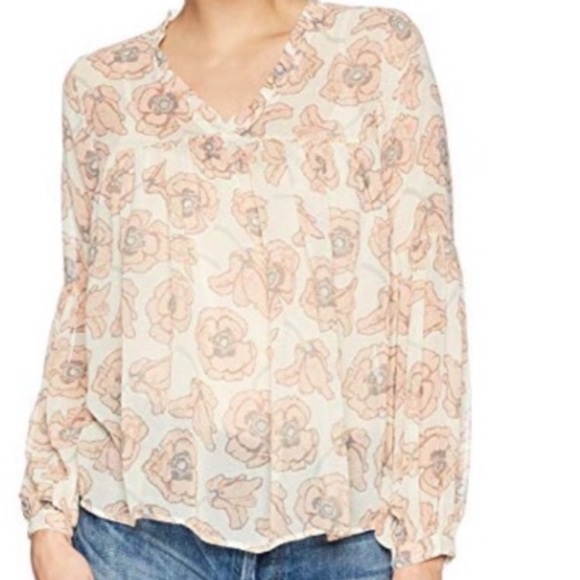 Lucky brand floral top Clearance